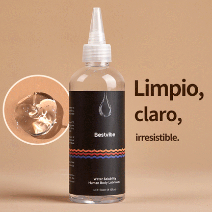 Seekheart X Bestvibe Lubricante a base de agua 240ml/120ml, lubricante íntimo de larga duración, seguro para juguetes y compatible con preservativos
