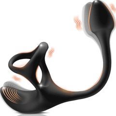 Zenith - Estimulador vibratorio en forma de bola con anillos para el pene