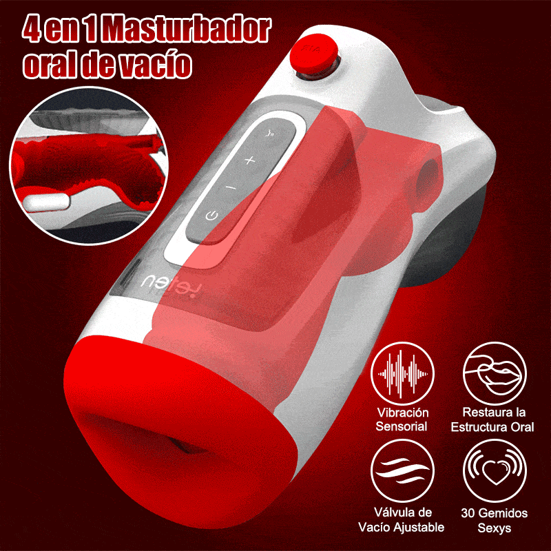 Ms.Agent - Leten 10 Vibraciones & Válvula de Aire al Vacío Masturbador Masculino Garganta Profunda