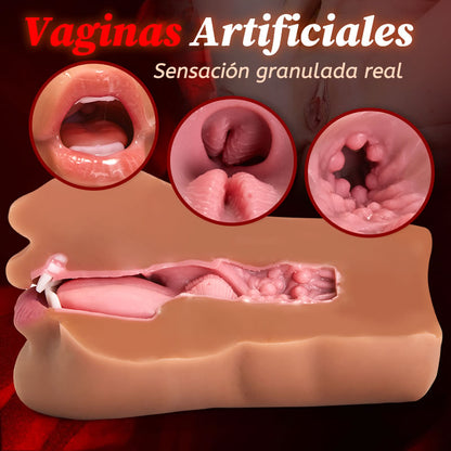 Masturbador realista sexo oral fantasía Belleza marrón MORUIOY