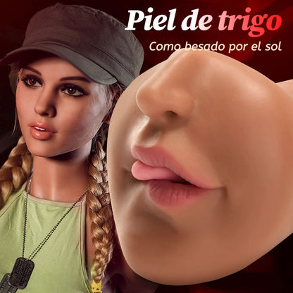 Masturbador realista sexo oral fantasía Belleza marrón MORUIOY