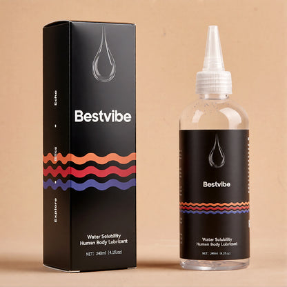 Seekheart X Bestvibe Lubricante a base de agua 240ml/120ml, lubricante íntimo de larga duración, seguro para juguetes y compatible con preservativos