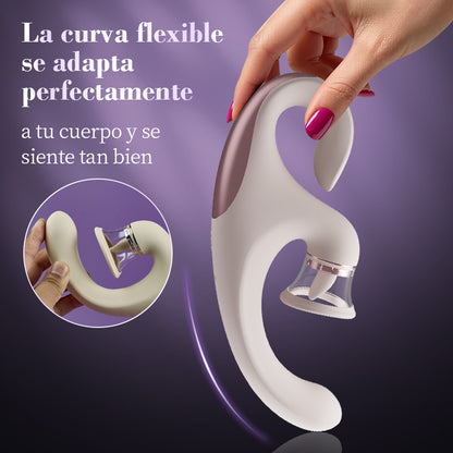 Selene - Vibrador para clítoris y punto G con succión y estimulación con lengua para orgasmos combinados