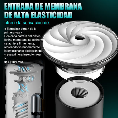 Bliss - Masturbador Eléctrico 9 Modos de Succión & Vibración Potente Funda Ancha 2,8x