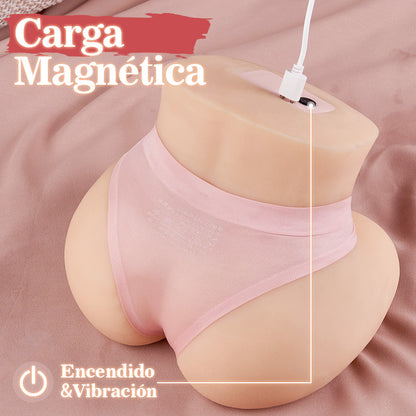 ROSSI - 2.12KG Muñecas sexuales realistas con potentes vibraciones, dos motores de 6 frecuencias