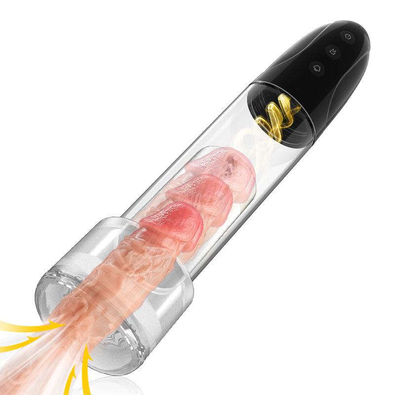Moruioy 2 in 1 Automatic Penis Pump 3 Suction Modes