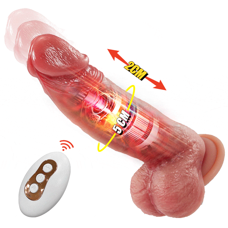 Potente vibrador de rápida expansión con función de calor para facilitar los orgasmos