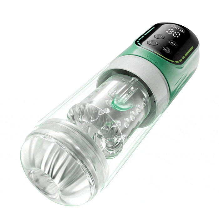 Heaven - Masturbador Automático 5 en 1 Rotación Empuje Succión Vibración Licking Stroker