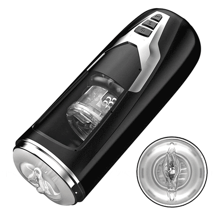 Black Knight  Masturbadores  Automática Telescópica+Giratoria Motor Extremo