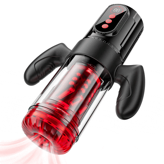 Terminator - ¡Sexo Oral x Vaginal! 9 Estiramiento Rotación 9 Chupar Con Mango Masturbador Masculino