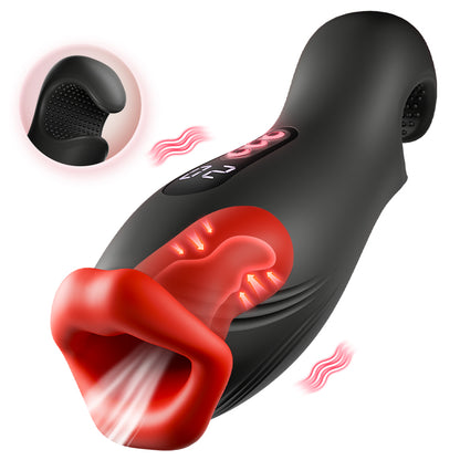 Encanto - 9 Vibraciones  4 Succiones  Succión con Clampeo  Simulador Oral para Hombres