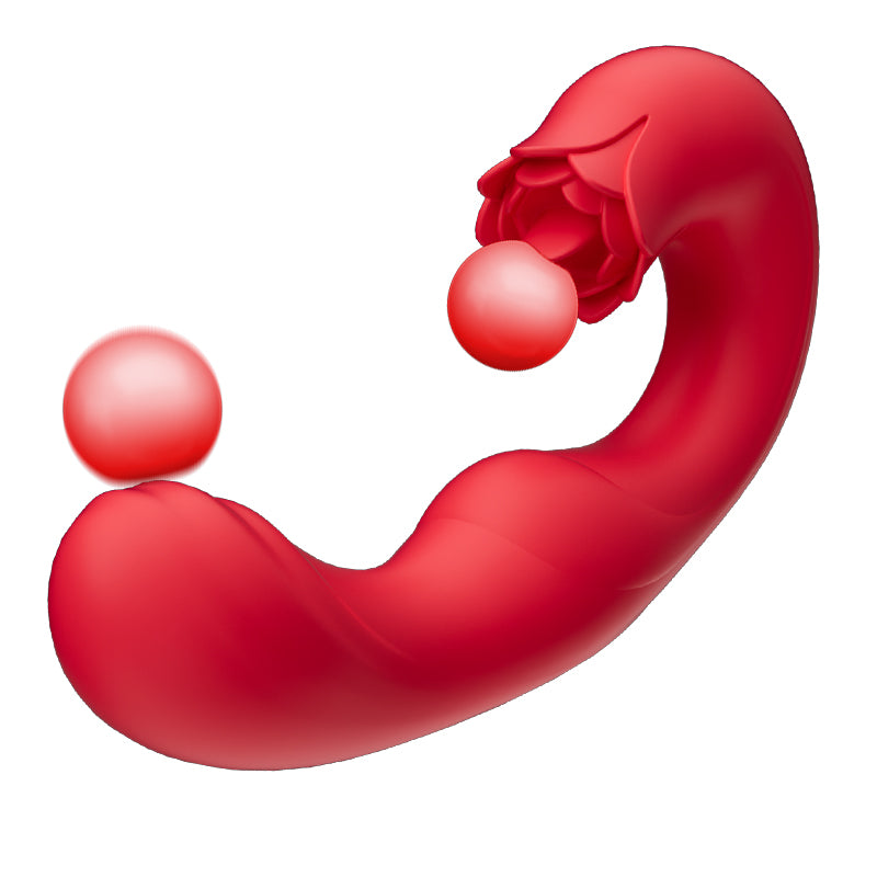 Tina - Vibrador para Mujeres con 7 Frecuencias de Vibración, Balanceo y Lamedura de Lengua