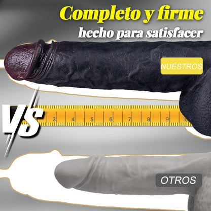 Maurice - Dildo Marrón Grande con Vibración y Calor para Hombres y Mujeres