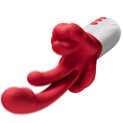 Tindra - Nuevo vibrador 4 en 1 mejorado con lamido de lengua, movimiento oscilante, calefacción y estimulación del punto G para mujeres