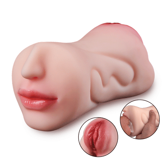 Sexual oral con textura 3D para clítoris, 2 en 1, con bolsillo, 0,8 kg
