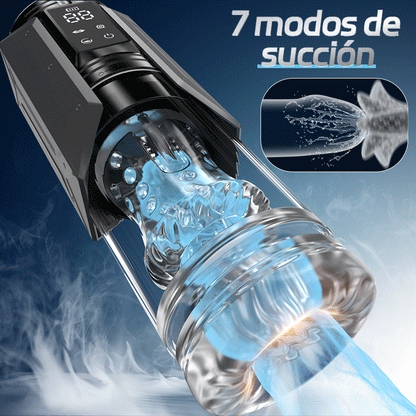 King - Masturbador automático 4 en 1 para hombres, 100% impermeable