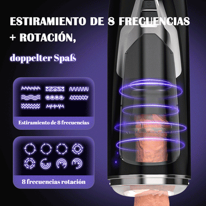 Black Knight  Masturbadores  Automática Telescópica+Giratoria Motor Extremo