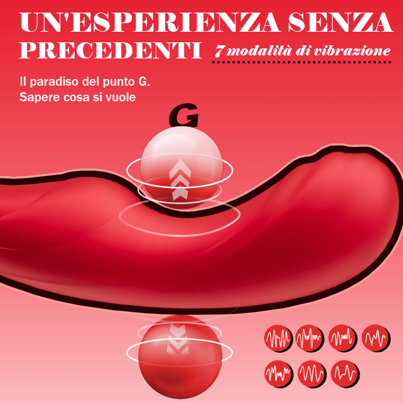 Tina - Vibrador para Mujeres con 7 Frecuencias de Vibración, Balanceo y Lamedura de Lengua