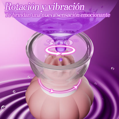 Thaliane – Juguetes para pezones manuales con succión y rotación con dos cabezales de cepillo diferentes