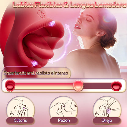 Posy – Vibrador Clitoriano Upgrade 2.0 con Función de Lamer y Estimulación del Punto G para Parejas