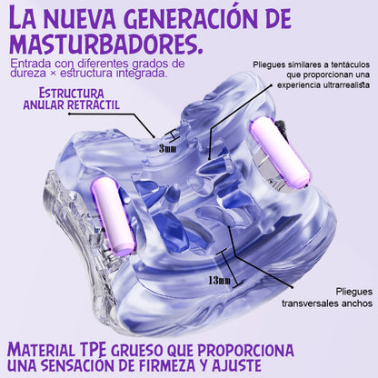 DOIFX-Pocket Girl 5 tipos de vibración, doble entrada vaginal y anal, masturbador masculino