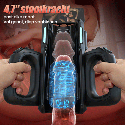 【Envío gratis】LETEN 10 Potente masturbador con motor de alta velocidad y soporte para teléfono