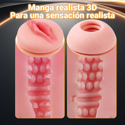 DualStorm - Masturbador Masculino Automático de Doble Entrada con Empuje Realista