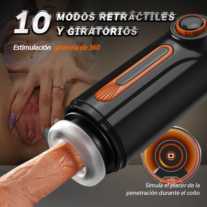 Alien  5 en 1 Masturbador  10 Vibraciones 4  Chupadas  Empujar+Vibrar+Chupar+Voz+Calor