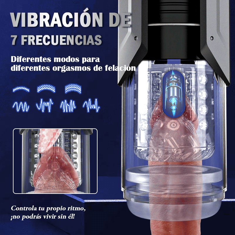 King - Masturbador automático 4 en 1 para hombres, 100% impermeable