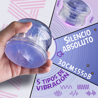 DOIFX-Pocket Girl 5 tipos de vibración, doble entrada vaginal y anal, masturbador masculino