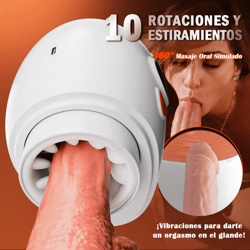 Explorer-Innovative Pleasure Masturbador Eléctrico de Doble Entrada Masaje de Testículos + Orgasmo de Glande