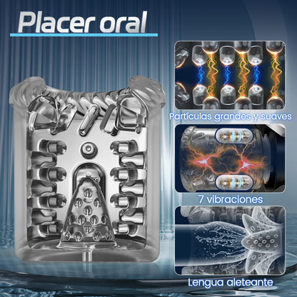 King - Masturbador automático 4 en 1 para hombres, 100% impermeable