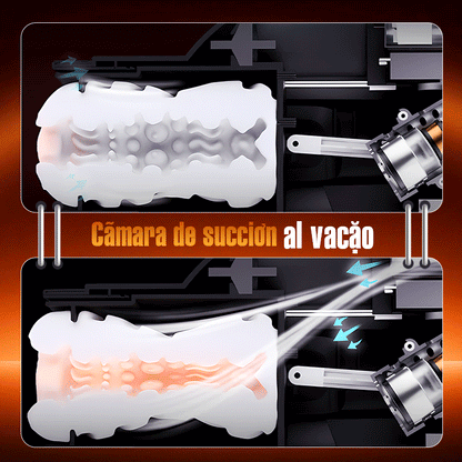 LETEN 10 Taza Masturbadora Calefactora de Succión de Empuje