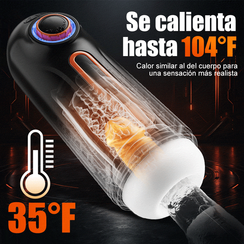 【Heatable】Alien 5 in 1 Masturbator 10 Vibrations 4 Sucks Thrust+Vibrate+Suck+Voice+Heat
