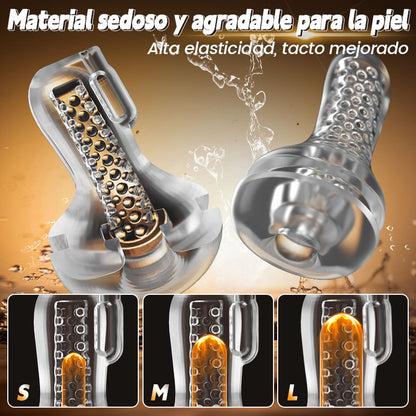 Gasvortex - Modos de succión y vibración de 7 frecuencias, carcasa giratoria y retorcida, masturbador masculino