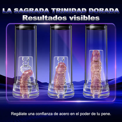 【HOT】Turbo Motors 2 IN 1 Electric Masturbator and Penis Pump 6 Suction Modes Matte Black Texture YINGJUE