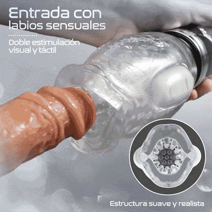 TORNADO 3.0 Versión 7 Vibrador 5 empujones giratorios Mamadas Masturbador