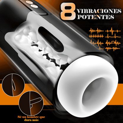 Sophia – 8 Modos de Vibración 8 Modos de Succión Manga Realista 3D Masturbador Masculino Automático