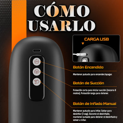 Sophia – 8 Modos de Vibración 8 Modos de Succión Manga Realista 3D Masturbador Masculino Automático