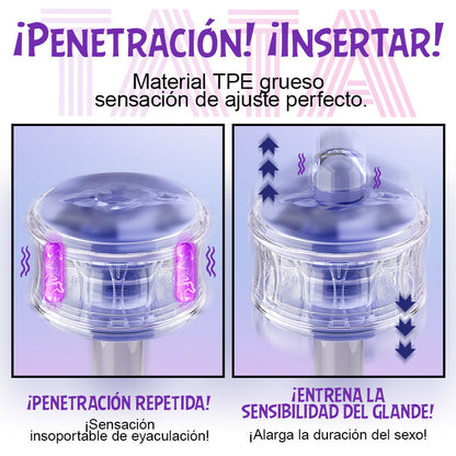 DOIFX-Pocket Girl 5 tipos de vibración, doble entrada vaginal y anal, masturbador masculino