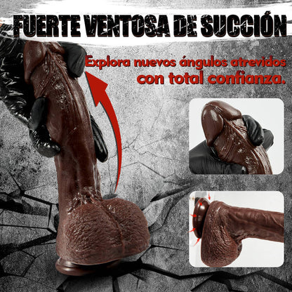 Dante – Consolador realista con glande extragrande para un placer intenso del punto G