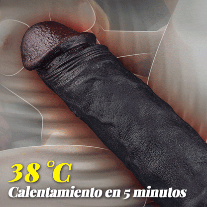 Maurice - Dildo Marrón Grande con Vibración y Calor para Hombres y Mujeres
