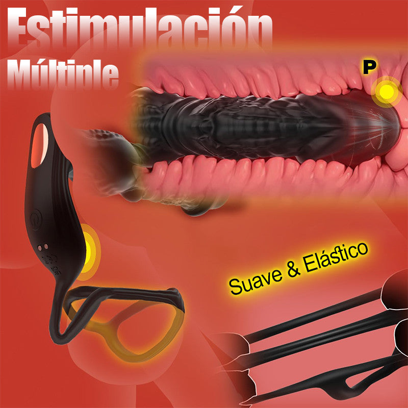 Masajeador de próstata 6 en 1 de rápida penetración, actualizado con control remoto y aplicación