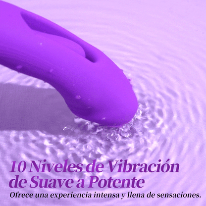 Isolde - Vibrador Mejorado para Punto G con Forma de Boca, Lengua para Clítoris y Movimiento Aleteante