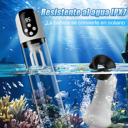 Wave - 5 Modos de Succión 9 Modos de Vibración Succión por Vacío Masajeador de Glande Bomba de Pene