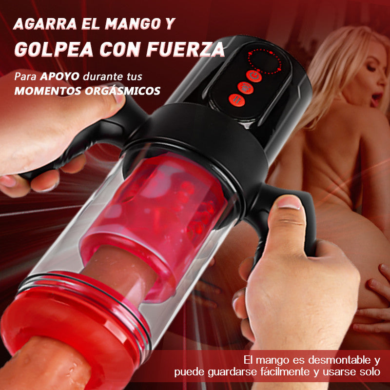 Terminator - ¡Sexo Oral x Vaginal! 9 Estiramiento Rotación 9 Chupar Con Mango Masturbador Masculino