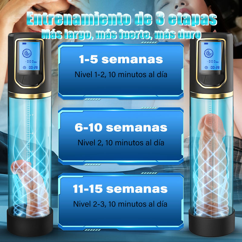 AIS Masturbador pene pump pene drive 8 succión