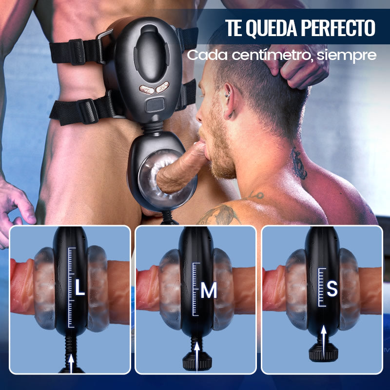 AssistPro-9 Estiramiento 9 Cinturón vibratorio Masturbador portátil