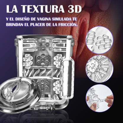 Black Knight  Masturbadores  Automática Telescópica+Giratoria Motor Extremo