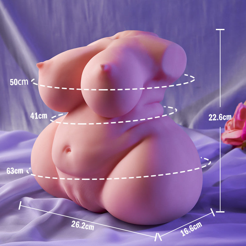 Experiencia inmersiva: un festín de curvas - réplica 1:1 del atractivo cuerpo de una mujer madura y regordeta 3,9 kg